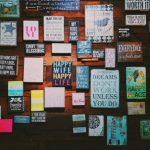 Vision Board - Photo of Assorted Letter Board Quote Hanged on Wall
